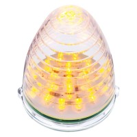 United Pacific 38461 Truck Cab Light 19 Led Beehive Grakon 1000 Cab Light Amber LedClear Lens