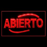 110092 Abierto Spanish Open Spain For Bar Pub Cafe Restaurant Shop Store Display Led Light Neon Sign (12