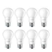 Philips Led Basic Frosted Non-Dimmable A19 Light Bulb - Eyecomfort Technology - 1500 Lumen- Soft White (2700K)- 14W=100W - E26 Base - Old Version - Indoor - 8-Pack