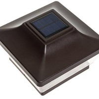 Greenlighting 4 Pack Arcadia 5 X 5 Solar Led Post Cap Light W/ 5 & 6 Inch Post Adapter (Bronze)