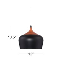 Possini Euro Design Felton Black Mini Pendant Lighting Fixture 12