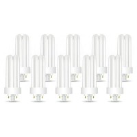 (10 Pack) Plt-26W 827, 4 Pin Gx24Q-3, 26 Watt Triple Tube, Compact Fluorescent Light Bulb