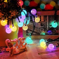 Wishworld Outdoor Christmas Solar String Lights, 21Ft 30Leds Waterproof Fairy Globe Lights Decorative Lighting For Garden, Party, Patio, Lawn And Xmas Tree Decorations(Multi-Color)