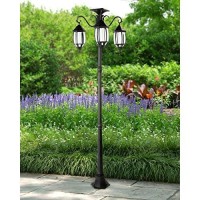 Sun-Ray Madison Solar Lamp Post And Planter