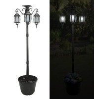 Sun-Ray Madison Solar Lamp Post And Planter