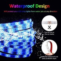 Inscrok 16.4Ft Led Light Strips 5050 Rgb Waterproof Led Strip Lights For Bedroom,Aesthetic Room Decor, Home Decorations