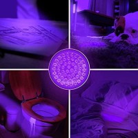 Kobra Black Light Flashlight 100 Led Lamp And Blacklight For Home & Hotel Inspection, Pet Urine & Stains - Ultra Intensity 18W 385-395Nm Leds Spot Counterfeit Money, Leaks, Scorpions (100 Led) (Black)