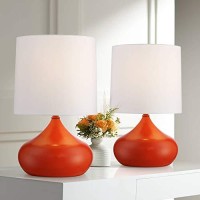 Mid Century Modern Contemporary Mini Accent Table Lamps 14 3/4