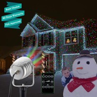 Christmas Laser Lights Outdoor Projector Lights With Star Moving Motion Laser Light Red & Green & Blue Waterpoof Projection Lights With Fr Remote For Christmas, Holiday, Parties, Landscape And Garden