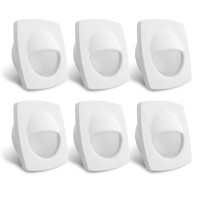 Dream Lighting 12 Volt Cool White Led Deck Lights For Boats Marine Rv Motorhome White Shell Pack Of 6