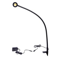 5W 30Aalong Swing Arm 110V220V Desk Lamp Metal Architect Led Task Light With Clamp, Adjustable Folding Twin-Arm Clip-On Table Lamp,Black