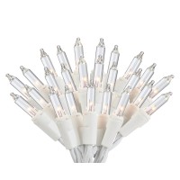 Dobar Holiday Pride White Christmas Tree Lights - 100 Count Clear White Lights On White Wire (22.5 Ft) - Indoor/Outdoor Use - Ul Listed - Static & Flashing Modes