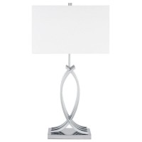 1-Light Unity In Chrome Table Lamp, Usb Charger(D0102Hget77)