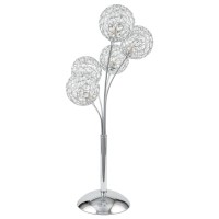 5-Lights Thailand Crystal Domes Table Lamp, Integrated Led, Dimmable(D0102Hge4Kv)