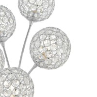 5-Lights Thailand Crystal Domes Table Lamp, Integrated Led, Dimmable(D0102Hge4Kv)