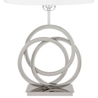 1-Light Chrome Circles Table Lamp, Usb Charger(D0102Hge4Dy)