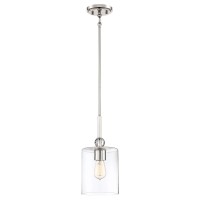 Minka Lavery Mini Pendant Ceiling Lighting 3089-613 Studio 5, 1-Light 60 Watts, Polished Nickel