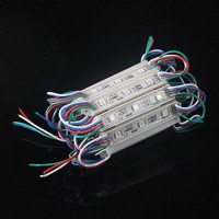 Vipmoon 200Pcs/600Leds Storefront Lights Dc 12V 5050 Rgb Smd 3 Led Module Lights Waterproof Light Lamp