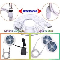 Rgbzone 2 Pack 3 Meters/9.9Ft Extension Cable Connect Female Plug To Rgb Led Strip Light With Free 4Pcs 4Pin Connector