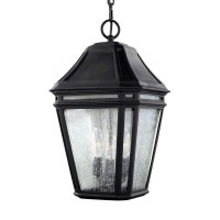 Feiss Ol11311Bk Londontowne Marine Grade Outdoor Lighting Pendant Lantern, Black, 3-Light (10