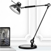 Otus Desk Lamp Gesture Control, Led Architect Desk Lamp For Home Office, Adjustable Metal Swing Arm, Tall Task Light For Drafting Or Bedside Table Reading, 12 Brightness, 3 Touch Eye-Caring Modes