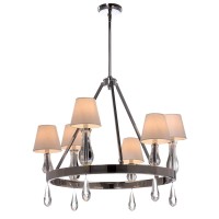 6Lt Chandelier - Finish Chrome