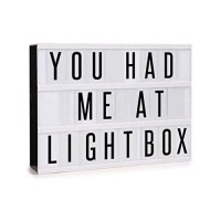 Lightess Cinema Light Box With Free Combination Letters And Led Light Message Board Lamp A4 Size, 90 Signs