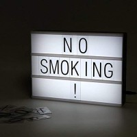 Lightess Cinema Light Box With Free Combination Letters And Led Light Message Board Lamp A4 Size, 90 Signs