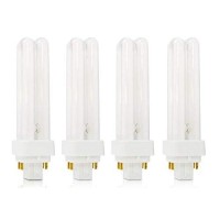 (4 Pack) Cfl Bulbs Direct Generic Replacement For Panasonic Fds18E35/4 18W 3500K Double Tube, 4 Pin G24Q-2 Base, Compact Fluorescent Light Bulbs