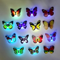 Takson Led Butterfly Decoration Light Butterfly Sticker Wall Light For Garden,Backyard,Lawn,Party,Festive(12Pcs)