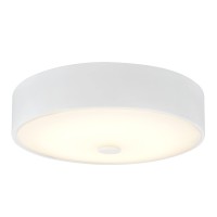 Aspen Creative White 63004S-2 Small Led Flush Mount Finish With Glass Shade