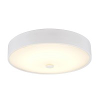 Aspen Creative White 63004L-2 Large Led Flush Mount Finish With Glass Shade