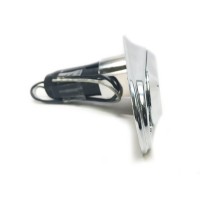 Pactrade Marine Boat 2-Prong Chrome Stern Light Pole Base Sliding Socket Plug-In