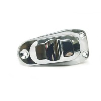 Pactrade Marine Boat 2-Prong Chrome Stern Light Pole Base Sliding Socket Plug-In