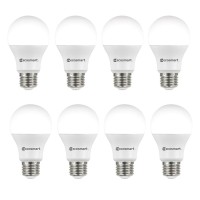 Ecosmart 8 Pack Led A19 Light Bulb, Soft White , 60W Equivalent (A19 Daylight)