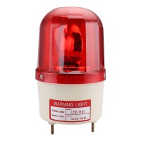 Baomain Warning Signal Light Lte-1101 Ac 110V Red Indicator Rotating Light Halogen Bulb Mechanical Signal Lamp