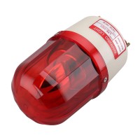 Baomain Warning Signal Light Lte-1101 Ac 110V Red Indicator Rotating Light Halogen Bulb Mechanical Signal Lamp