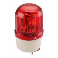 Baomain Warning Signal Light Lte-1101 Ac 110V Red Indicator Rotating Light Halogen Bulb Mechanical Signal Lamp