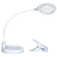 Brightech Lightview Pro Flex 2 In 1 Magnifying Desk Lamp, 1.75X Light Magnifier, Adjustable Magnifying Glass With Light For Crafts, Reading, Close Work