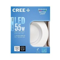 Cree Srdl4-0575000Fh-12De26-1-11 Led 4 Inch Retrofit Recessed Downlight 55W Replacement Daylight (5000K),