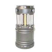 Outdoorsman By I-Zoom 600 Lumen Cob Led Collapsible Lantern - Gray