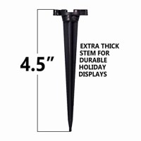 Holiday Lighting Outlet Christmas Light Stakes | Universal 5-Inch Outdoor Light Stakes For C9 Or C7 Light Sockets | Improved Break-Resistant Design | For Use On Lawn Or Pathway | Pack Of 25