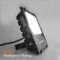 Lepower 50W Led Flood Light Outdoor, Work Light Plug In, 250W Halogen Bulb Equivalent, 4000Lm, 6000K, Ip66 Waterproof, Outdoor Led Lights Fixture For Backyard, Garden, Garage, Playground