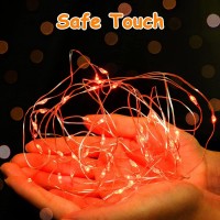 Bolweo Valentines Day Decoration Red Fairy Lights Battery Operated 3 Pack 10Ft 30 Led String Lights Lights Diwali Halloween Li