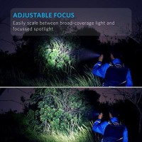 Anker Rechargeable Bolder Lc90 Led Flashlight, Pocket-Sized Torch With Super Bright 900 Lumens Cree Led, Ipx5 Water-Resistant, Zoomable, 5 Light Modes