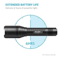 Anker Rechargeable Bolder Lc90 Led Flashlight, Pocket-Sized Torch With Super Bright 900 Lumens Cree Led, Ipx5 Water-Resistant, Zoomable, 5 Light Modes