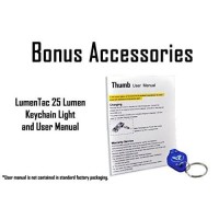 Nitecore Thumb 85 Lumens Usb Rechargeable White & Red Led Keychain Light - Tiltable Work Light With Clip And A Lumentac Led Keychain Flashlight