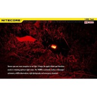 Nitecore Thumb 85 Lumens Usb Rechargeable White & Red Led Keychain Light - Tiltable Work Light With Clip And A Lumentac Usb Charging Cable