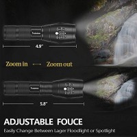 Pocketman Led Tactical Flashlights Set- Super Bright 1200 Lumen Flashlight & 300 Lumen Mini Led Flashlight Perfect For Indoor & Outdoor,Camping Hunting