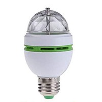 Windspeed Rotating Led Strobe Bulb Multi Changing Color Crystal Stage Light E27 Base